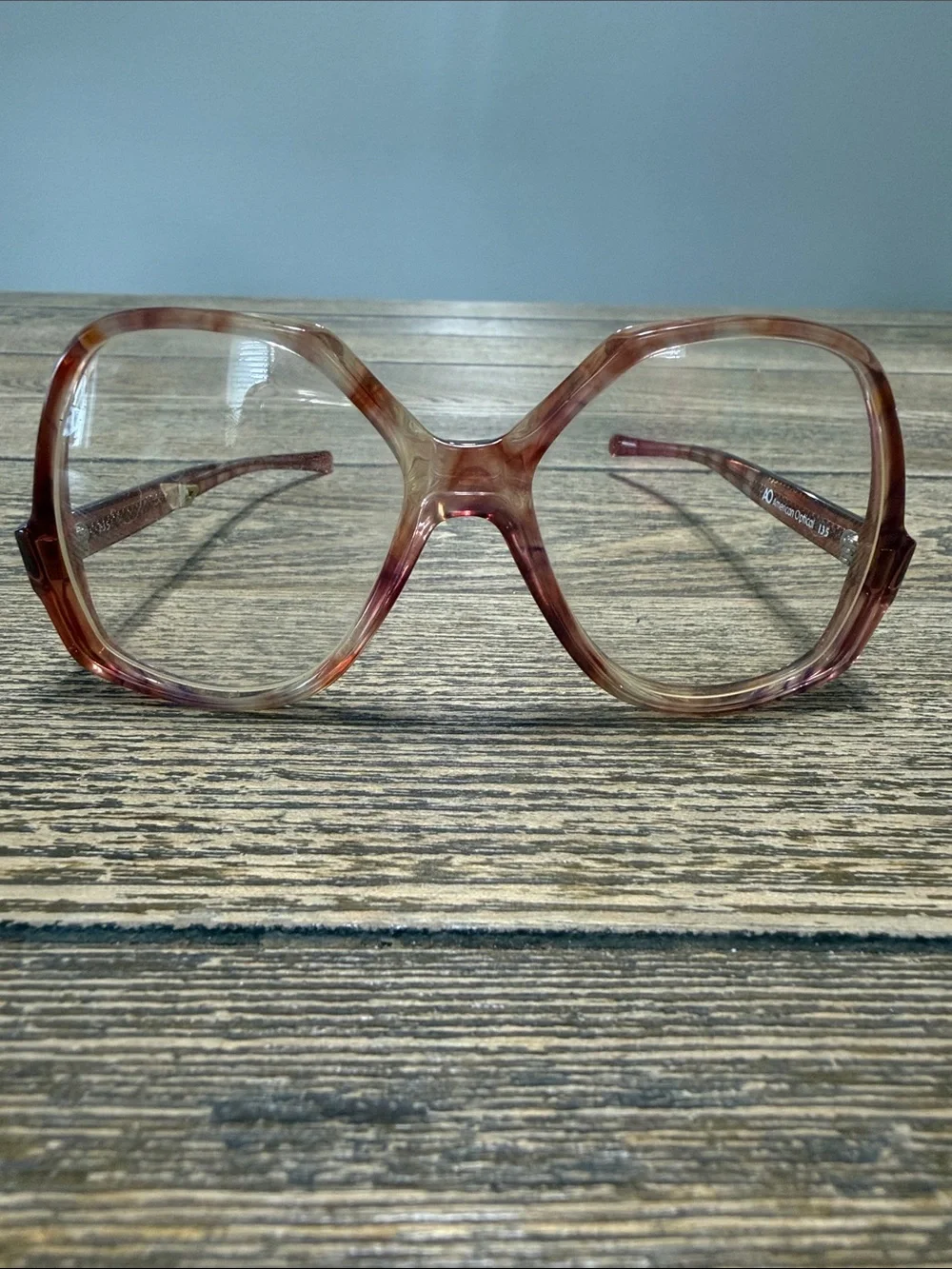 VTG Oversized Women's American Optical Eyeglasses 1980’s Mob Wife Style